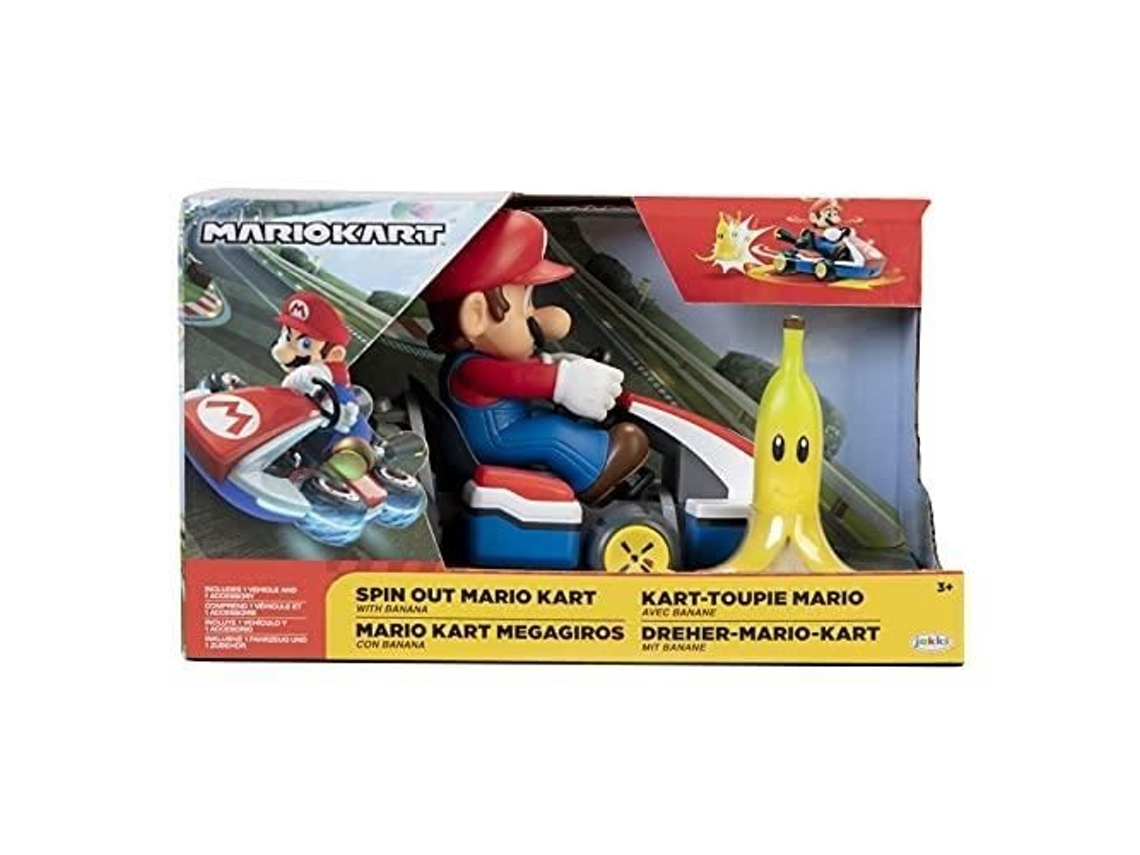 Super Mario Kart Vehículos Spin Out Surtido Modelo Surtido Jakks Pacificp25 (1 Unidad Por Artículo Comprado)