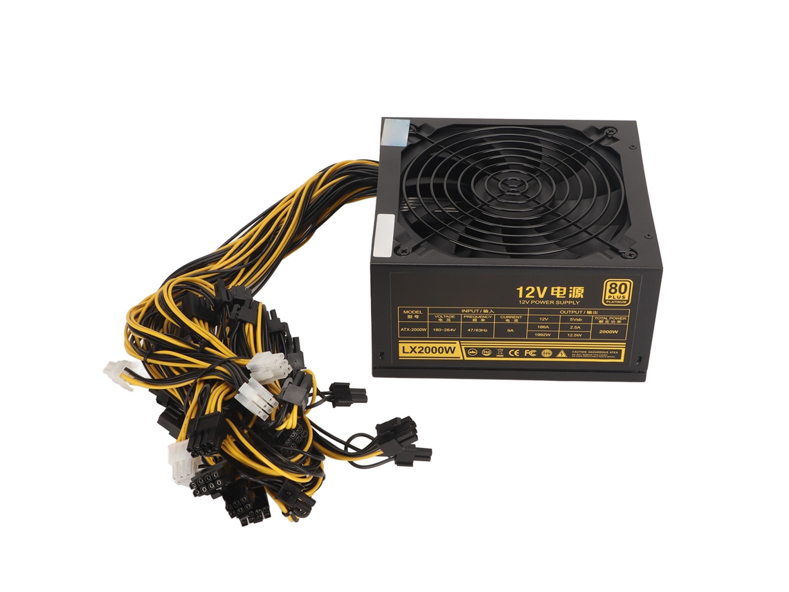 Fonte de Alimentação EOOCOO 2000w Saída 12v Design Silencioso