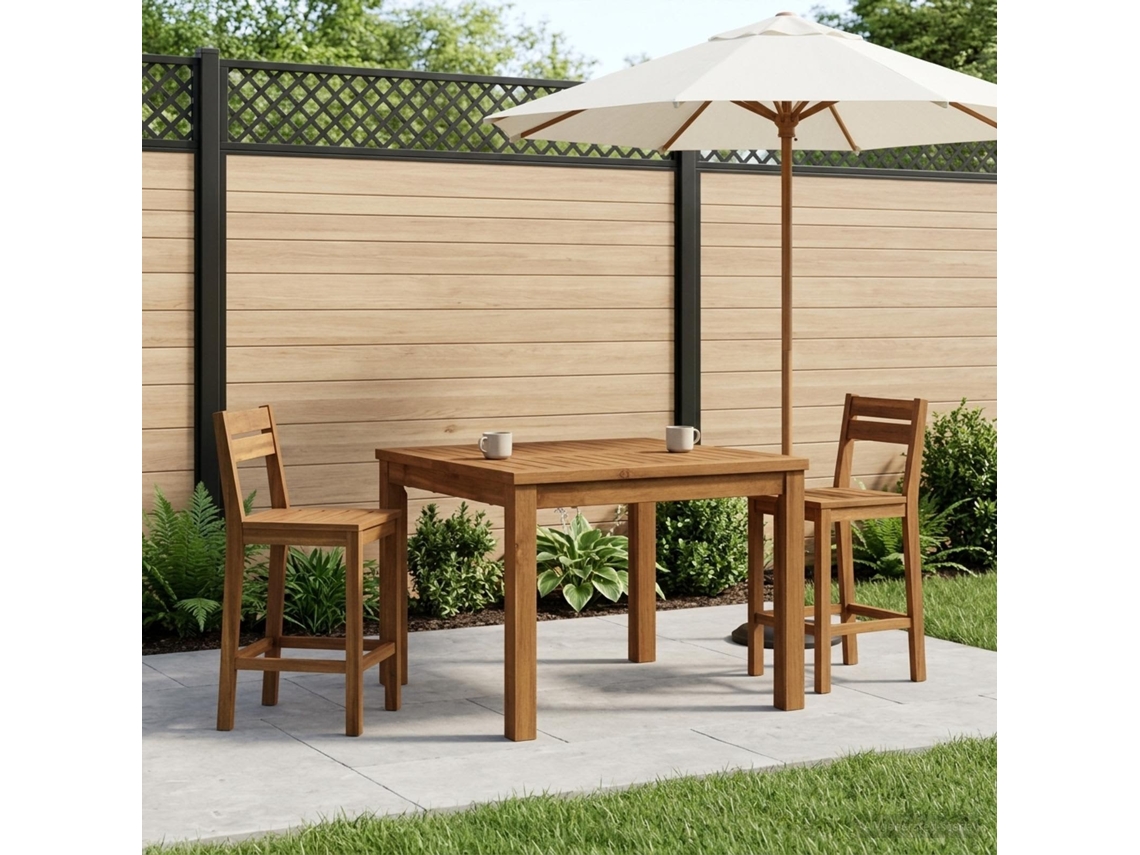 Vidaxl Mesa De Centro Natural 60 X 60,5 X 36 Cm