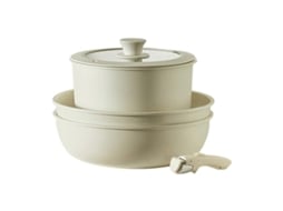 Conjunto De Panelas De Indução Com Cabo Removível, Antiaderentes, 5 Peças, Para Cozinha De Trailer E Camping.