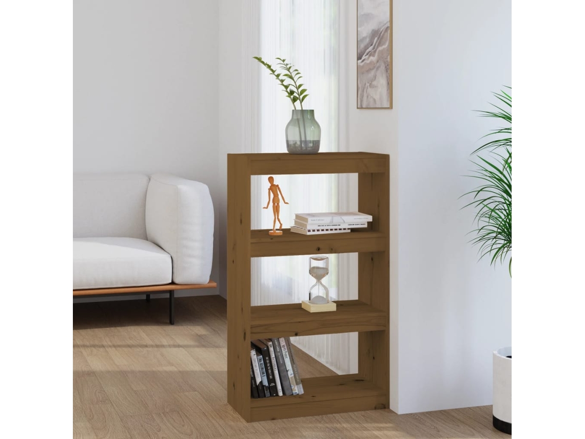Vidaxl Estante/divisória 60x30x103,5 Cm Pinho Maciço Castanho Mel