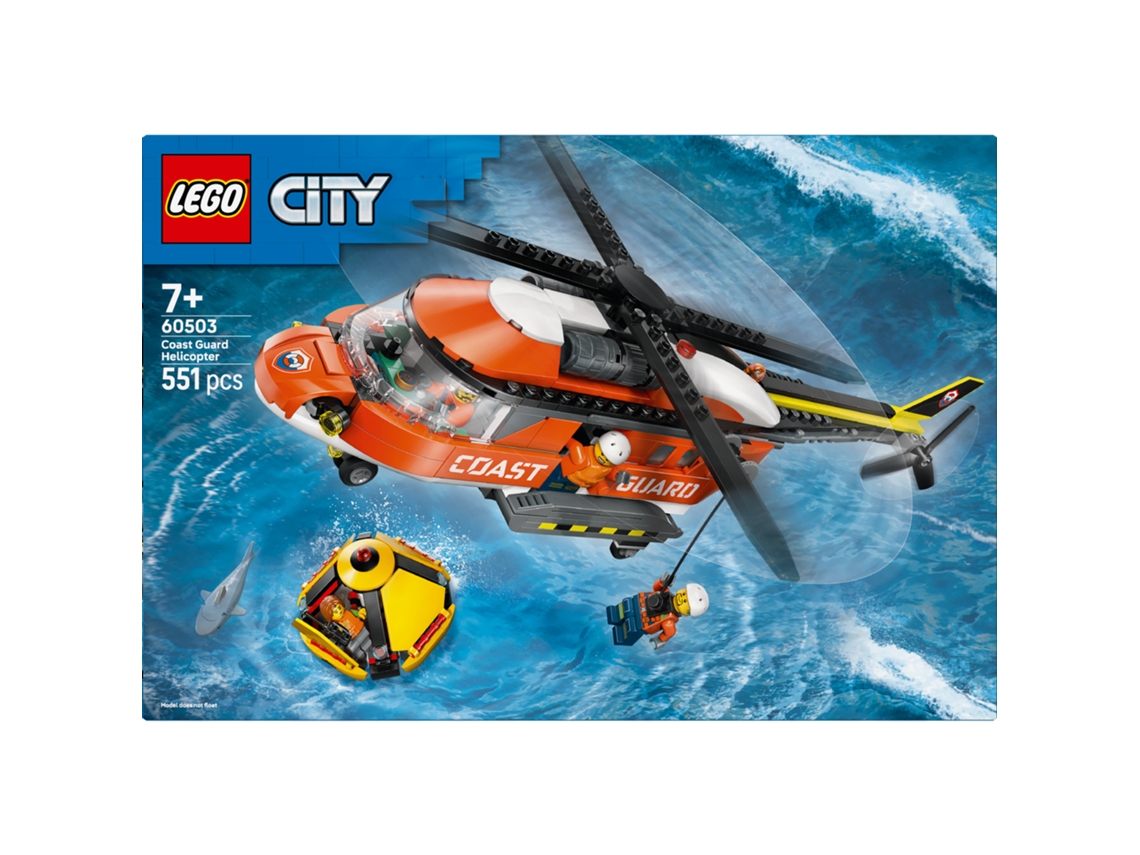 Lego® 60503 City Helicóptero Da Guarda Costeira – Resgate Marítimo