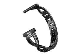 Pulseira De Metal Em Formato De X Para Ticwatch Pro/gtx, Decorada Com Strass, 22 Mm Olysi Shop