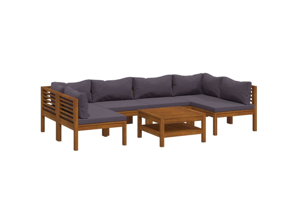 Garden Lounge Set, Garden Lounge Sets Vidaxl Cinzeto Madeira De Acácia (n/a)