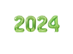 Balões De Folha Com Número Happy 2024 E Bandeirola De Ano Novo - Decoração De Festa Laxiscreed