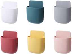 Conjunto de 6 Caixas Adesivas Amosfun para Organizar Controles Remotos e Materiais Escritório, Peças em Plásti
