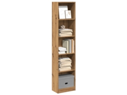 Vidaxl Estante Artisian Carvalho 40x24x176 Cm Madeira Engenheirada