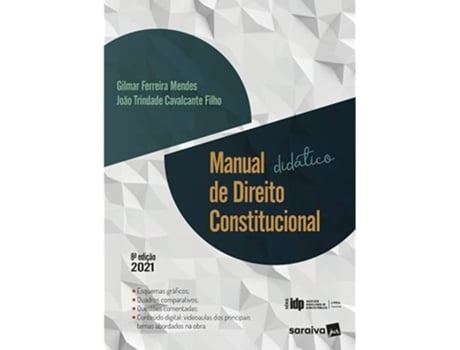 Livro Manual Didático De Direito Constitucional - Série Idp - 8A Edição 2021 de João Trindade (Português do Brasil)
