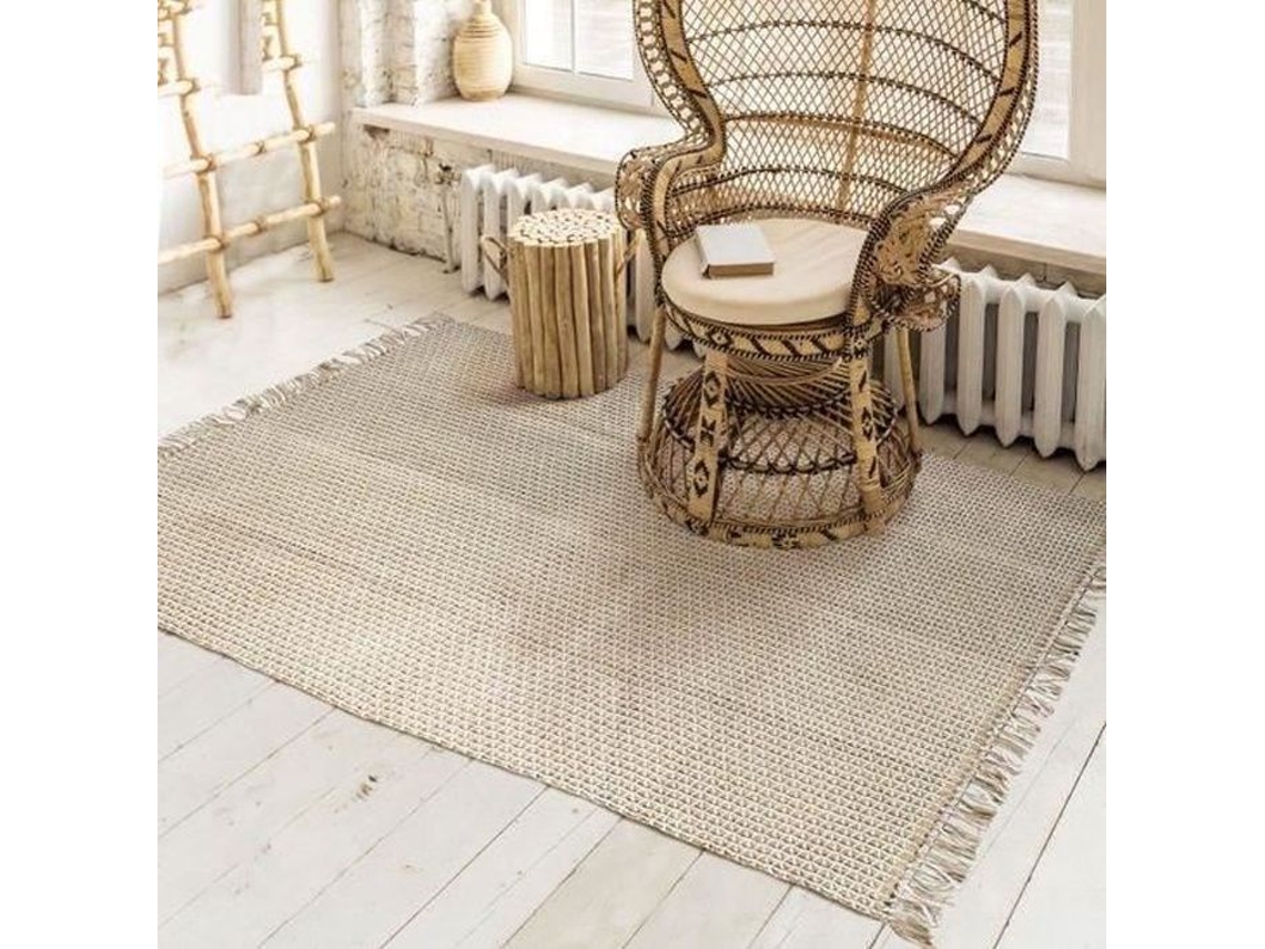 Tapete - A Fábrica De Decoração - Indi Jute - 120x170 Cm - 80% Juta/20% Algodão - Retangular