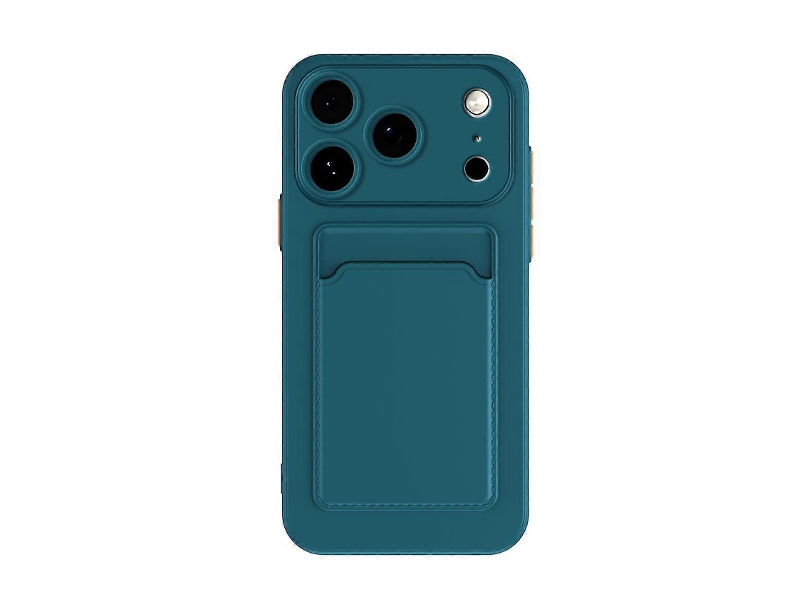 Capa De Celular Tpu Com Botão De Cor Contrastante E Sensação De Pele