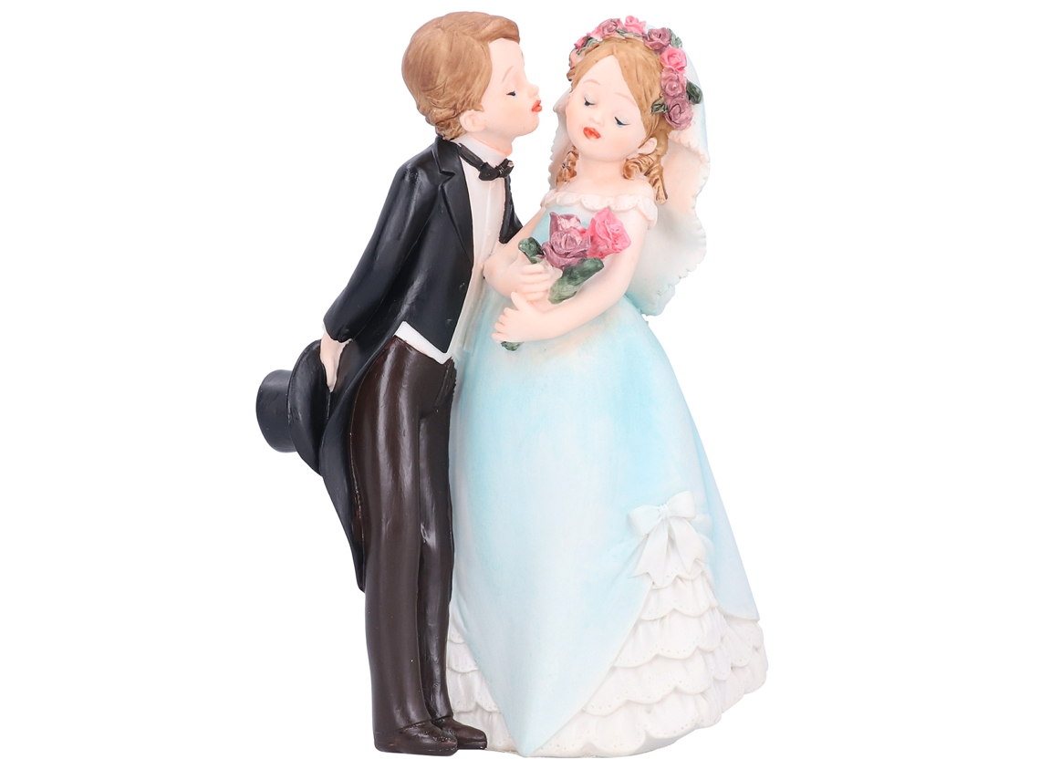 Casal de Artesanato de Resina Estilo Europeu para Casamento | S/MARCA