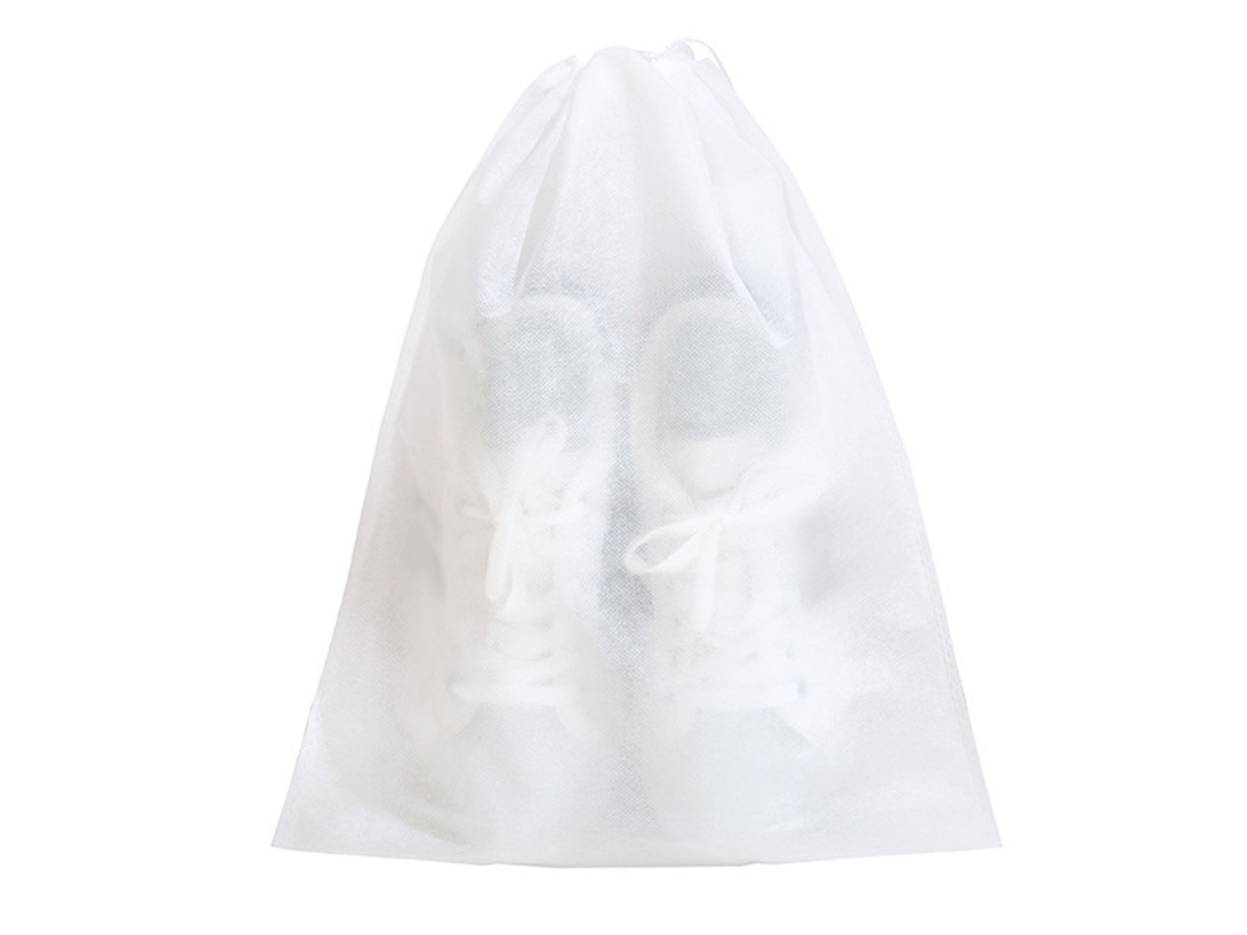 Bolsa Desc Cartável para Sapatos Infantil, com Cordão, Transparente