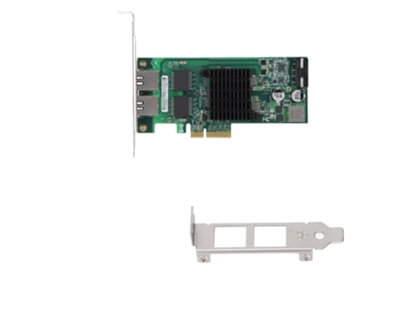 Placa De Rede Pci E X4 Com Dupla Porta Elétrica Rj45 Gigabit 10/100/1000 Mbps Relavaev