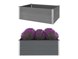 Garden Raised Bed, Garden Raised Beds Vidaxl Cinzeto Wpc (150 X 100 X 54 Cm)