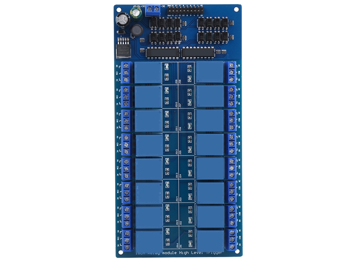 Módulo de Relé Electromagnético de 16 Canais para Arm/avr Pic Plc Trigger Nivel Baixo 24v