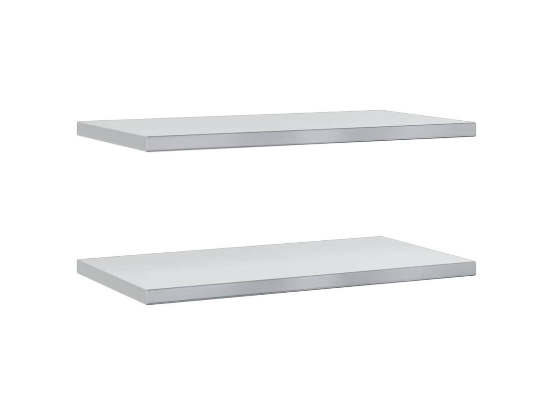 Wall Shelf, Wall Shelves Vidaxl Prateado Aço Inoxidável (75 X 40 Cm)