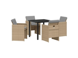 Conjunto de Móveis de Jardim 5 Pcs HARLANV1