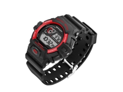 Reloj Electrónico Digital Sanda Multifuncional Impermeable (negro Rojo)