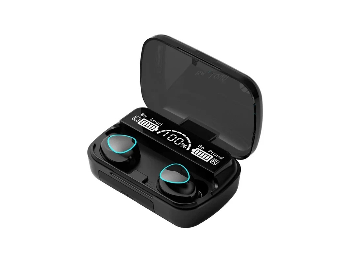 Fones De Ouvido Bluetooth Sem Fio, Com Microfone E Estojo De Carregamento, Visor Led, Estilo Tws.