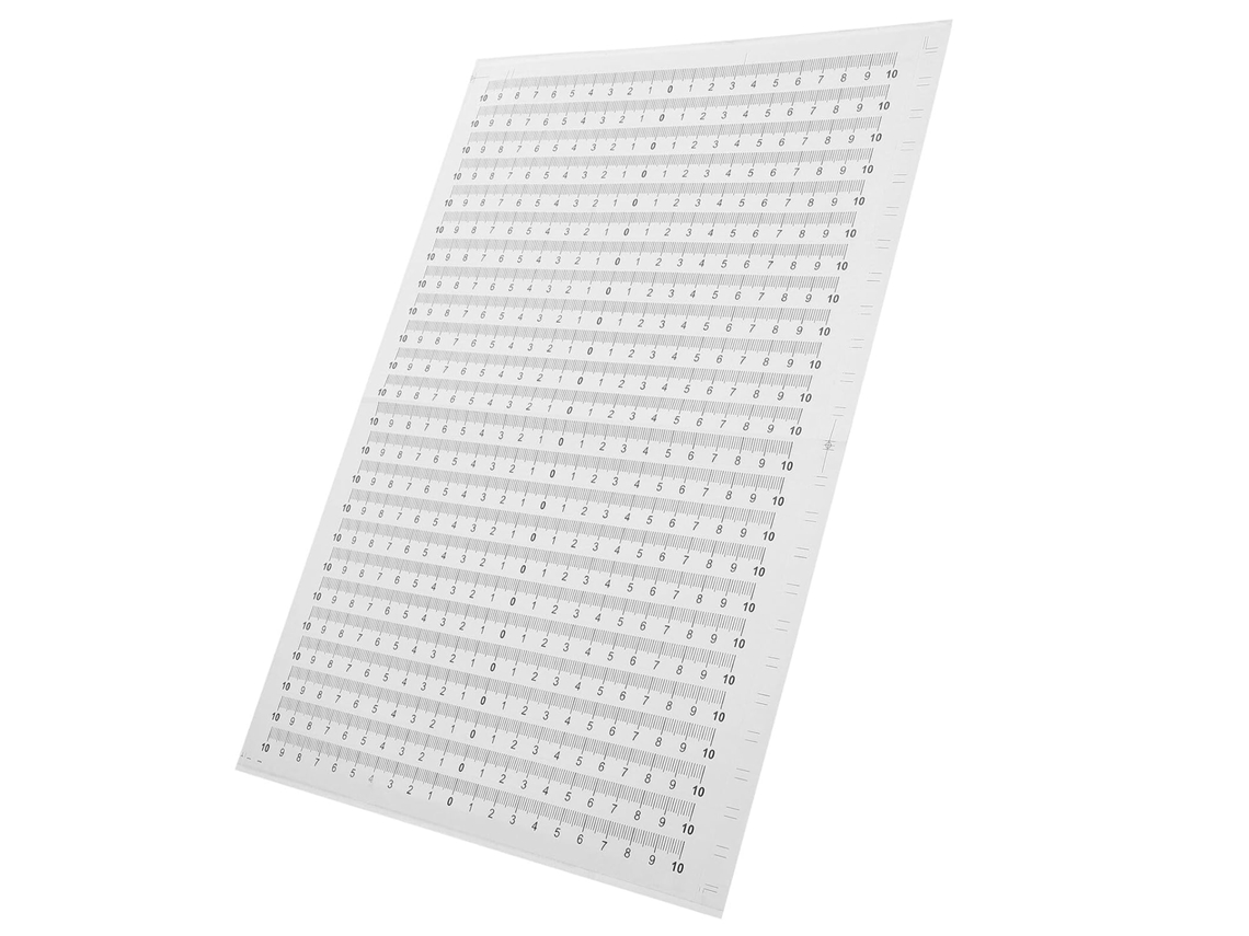 Conjunto De 20 Fitas Métricas Autoadesivas Plástico Para Uso Em Mesa.