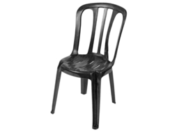 Cadeira de resina bistro antracite Garden Life 8070a