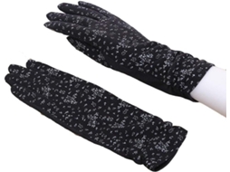 Luvas de Proteção Breve Descrição Femininas Young Styles Algodão para o Verão Elásticas com Solar e Anti uv