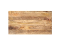 Vidaxl Tampo De Mesa Retangular 100x70x3,8 Cm Mangueira Maciça