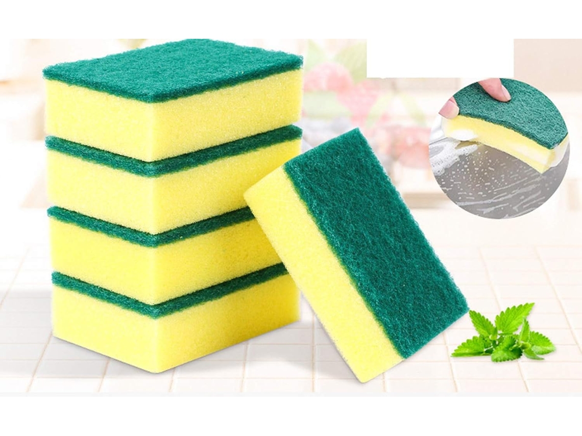 10 Unidades De Esponja De Limpeza Para Cozinha Com Design Ref. 1489
