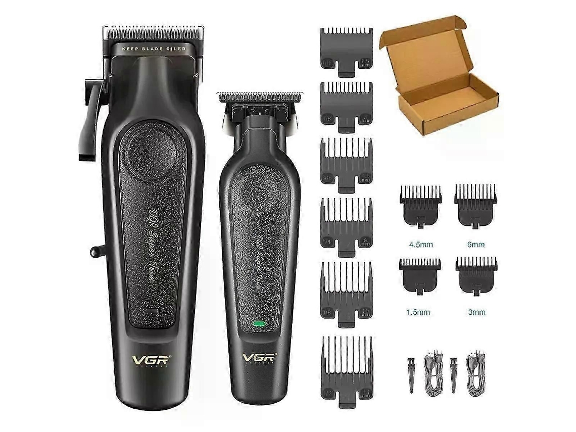 Máquina De Cortar Cabelo Profissional Elétrica Com Lâmina Em T, Para Barbeiros, Sem Fio E Recarregável, Modelo V-995.