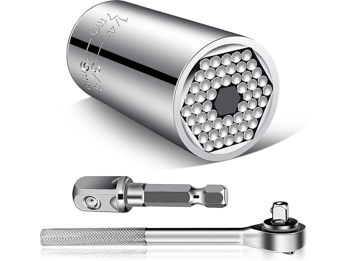 Ferramentas De Soquete Universais Presentes Para Homens/multifunções Profissionais (7mm-19mm) Conjuntos De Ferramentas De Soquete Com Adaptador D
