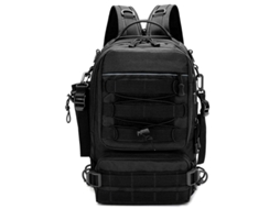 Mochila Para Armazenamento De Equipamentos De Pesca, Bolsas Para Equipamentos De Pesca Com Suporte Para Varas - Preta SUNNY SPACES