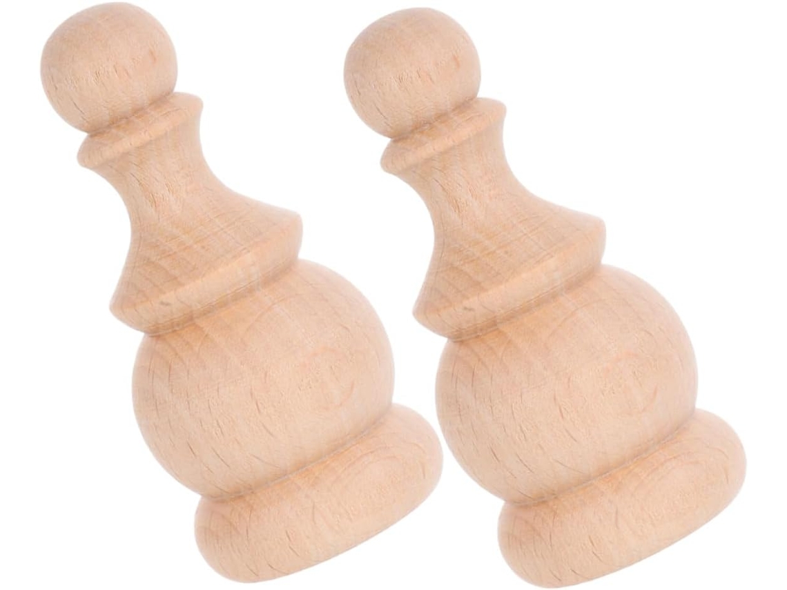 De 2 Peças De Ponteiras Decorativas Brutas Para Escadas, Varões De Cortina, Cabeceiras De Cama E Decoração De Gokoco