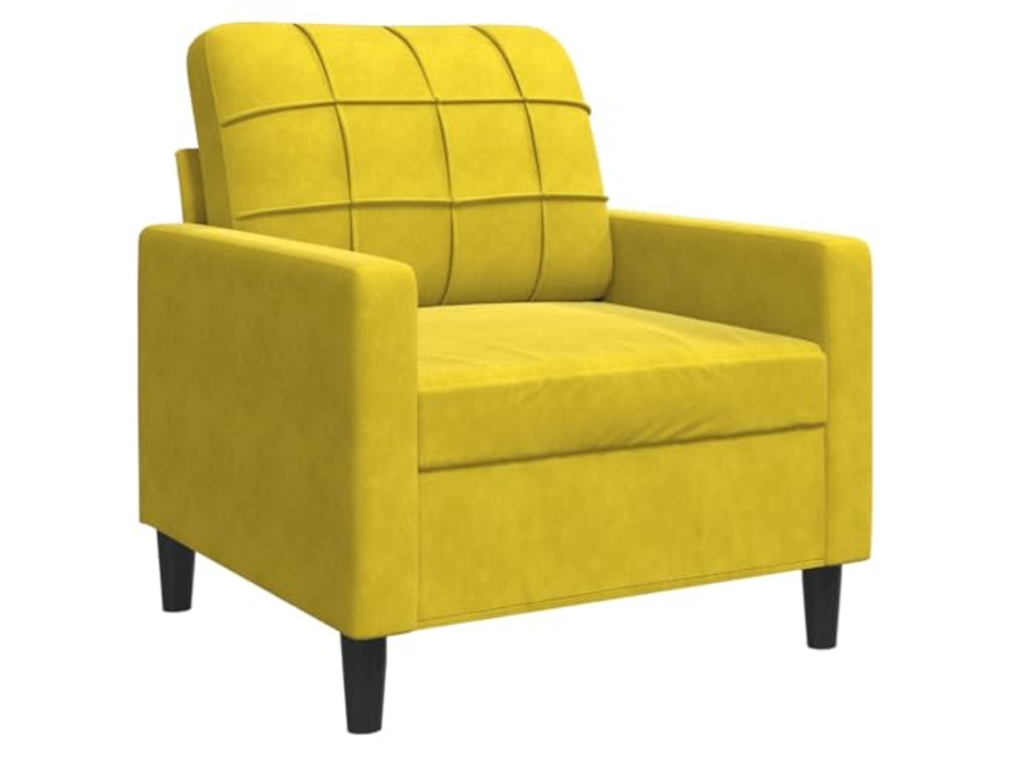 Sofa Chair, Sofa Chairs Vidaxl Amarelo Veludo (n/a)