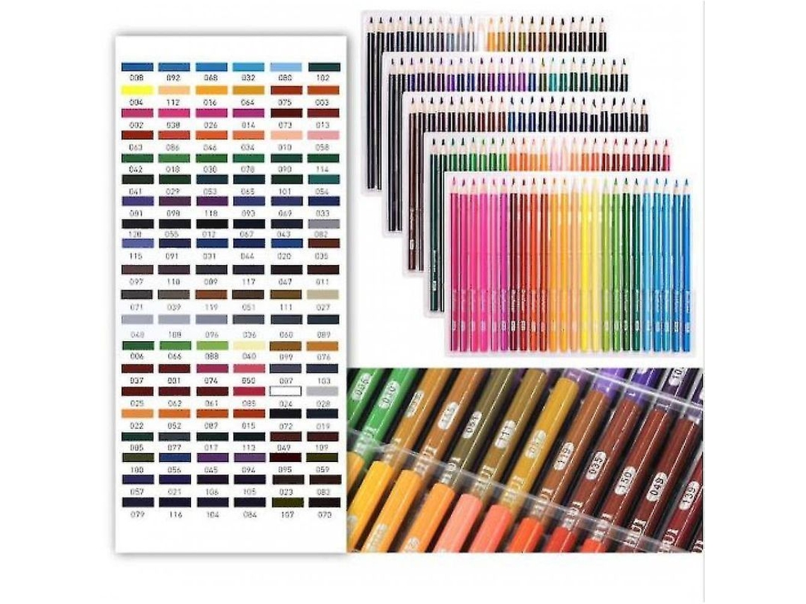 2026 set de Lápices de Óleo Profesionales com 120 Cores para Desenho e Esboços Artísticos Escolares