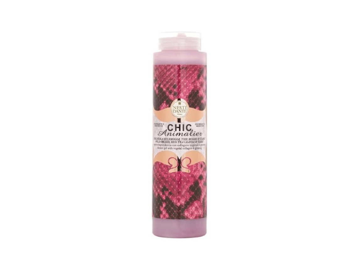 Sapone Para Banho E Ducha Chic Animalier 300ml Orquídea Selvagem, O Vermelho E Tiare Nesti Dante