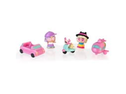 TINY TROTTIES - Pack De 3 Figuras E 5 Veículos (Idade Mínima Recomendada: 3 Anos)