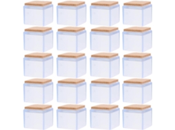 Protetores Transparentes Quadrados De 25x25 Cm Para Pés De Mesa E Cadeira, Conjunto De Capas.