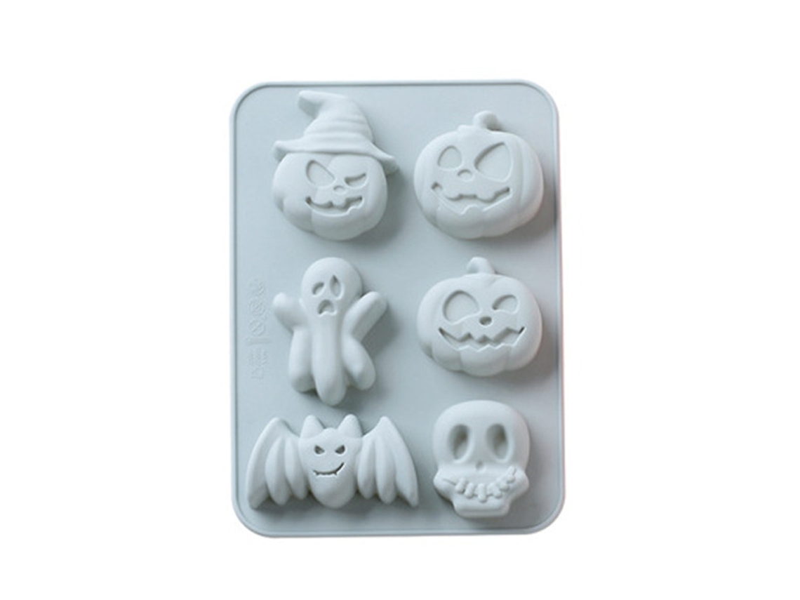Molde De Silicone Para Halloween Bolo E Chocolate