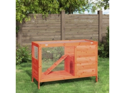 Vidaxl Coelheira 103x44x69,5 Cm Pinho Maciço Castanho