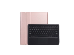 Capa de Teclado Bluetooth para Ipad Air 132024 Teclado Touch Magic Keyboard ,português, Ouro Rosa e Preto XIAOMOYU