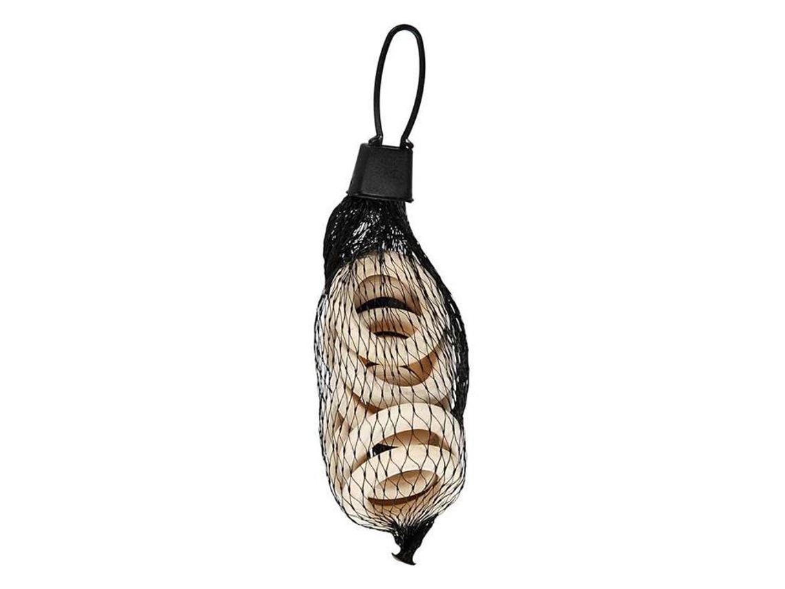 Argolas Para Cortina, Creotime, 3, 5 X 2 Cm, Madeira, Marrom, 6 Peças Marrons