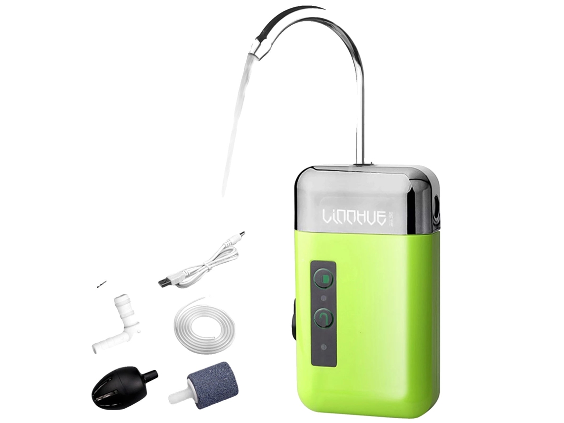 Bomba de Ar Recarregável Usb Automática Verde OEM