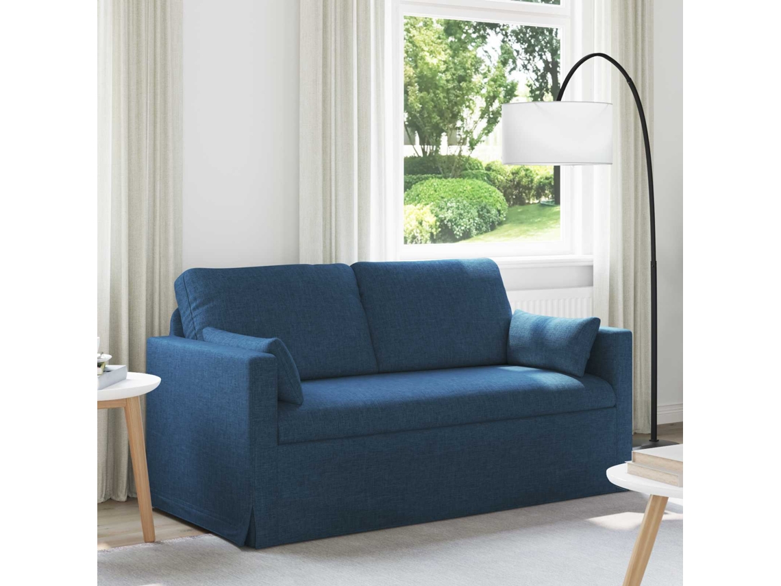 Vidaxl Sofá Azul 158 X 78 X 80 Cm Tecido