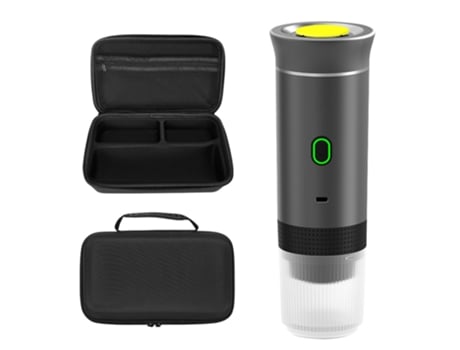 Máquina De Café Portátil, Máquina De Café Em Cápsulas 3 Em 1, Autoaquecimento/infusão A Frio Com Bolsa De Armazenamento Eifson (cinza)