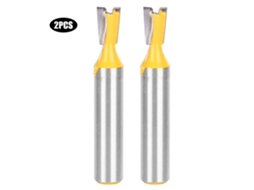 Broca Em Dovetail Para Madeira 2pcs 8mm X 1/4 Polegada Fresa Router De Metal Duro Afiada