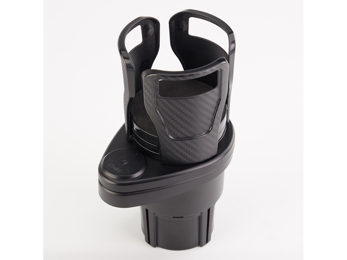 Suporte de Copo LAXISCREED, Preto, Multifuncional, Rotativo, 2 Camadas