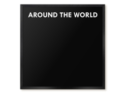 Magnetic Board Around The World For The Living Room Espelharte (50x50 Cm)