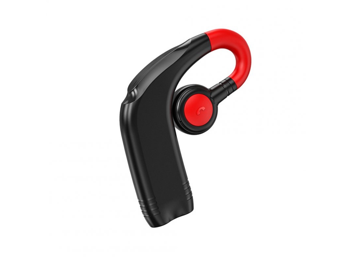 Kit Mãos-livres Empresarial Compatível com Bluetooth 5.2 Ultra-Long Standby desportos Sem Fio para Carro Vermelho Preto