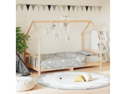 Vidaxl Estrutura De Cama Infantil 90x190 Cm Madeira De Pinho Maciça