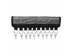 Porta bonés e roupas, plegável, portátil, com clips e ganchos, para viagem e armazenamento S/MARCA
